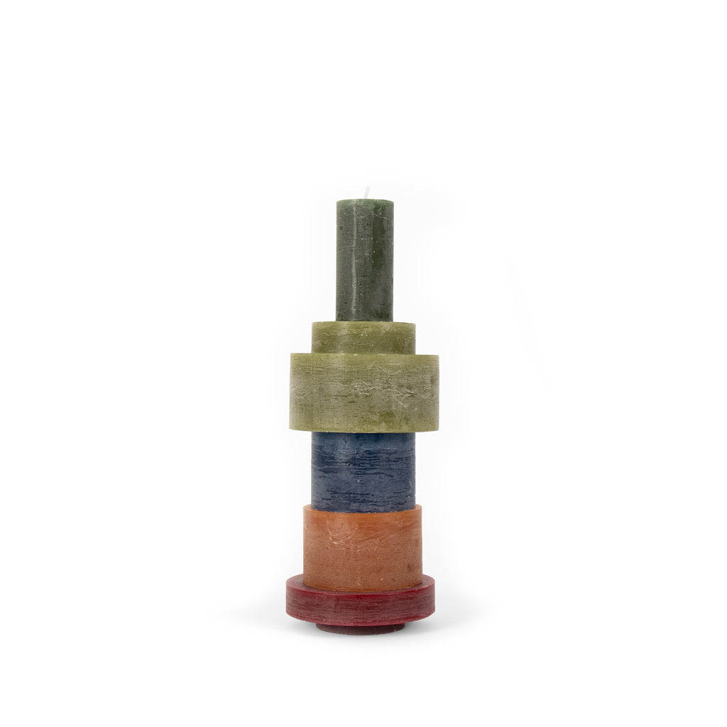 Stan Editions - CANDL STACK 06- Brown (Design Museum Ghent Edition), candle stacks, stapelkaarsen, Luxe kaarsen, Design kaarsen, Exclusieve kaars, stapel kaarsen